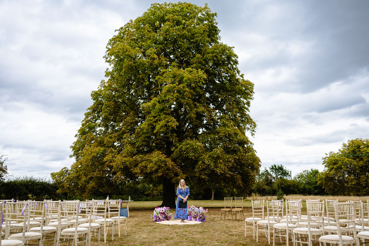 Deb Reed Celebrant Colchester Essex, performing the ceremony at Sophie and Harleys wedding.